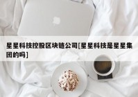 星星科技控股区块链公司[星星科技是星星集团的吗]